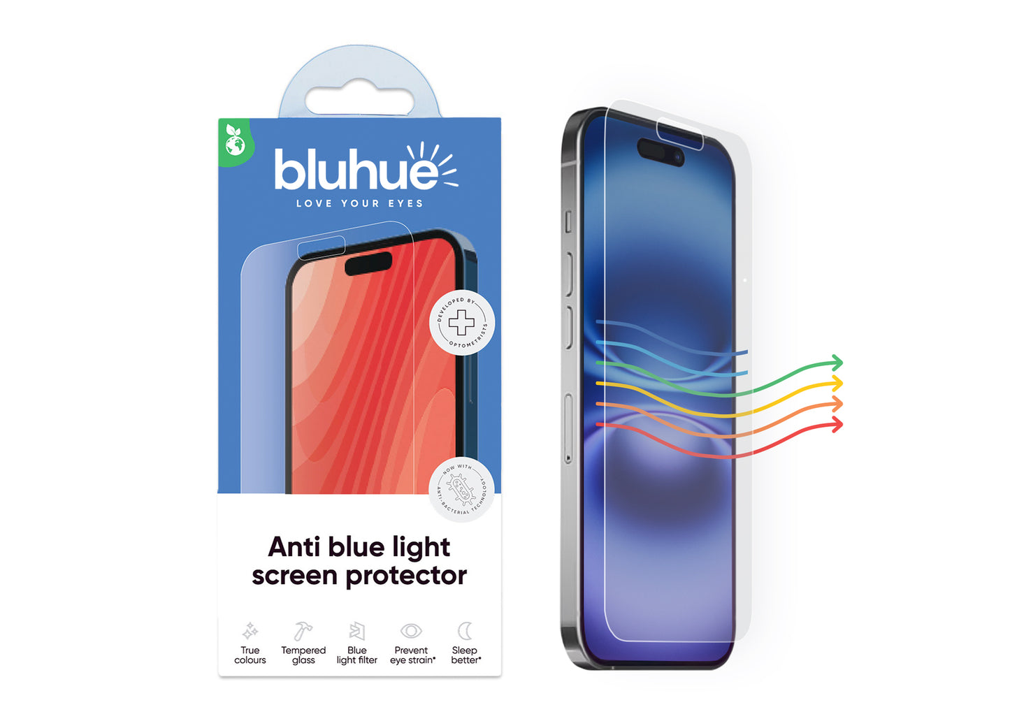 BluHue™ Anti Blue Light Screen Protector